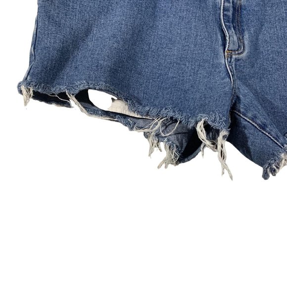 Cutter & Buck Raw Hem High Rise Denim Shorts 10 - Picture 4 of 8